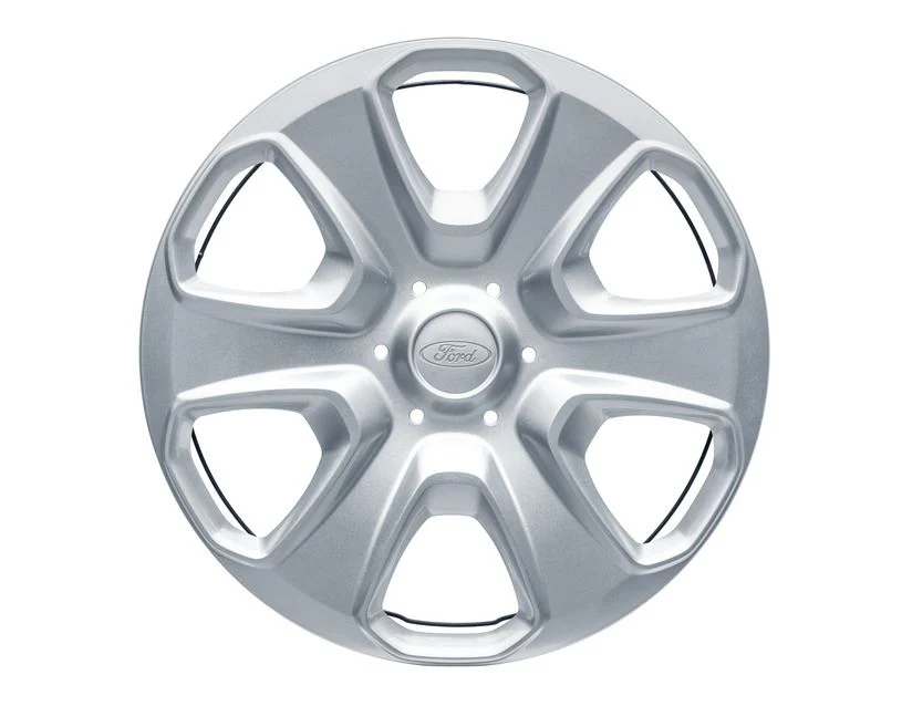 Original Ford Courier fiesta mk7 2008+ Tapacubos de acero 15" plateado 1746251 - Image 2