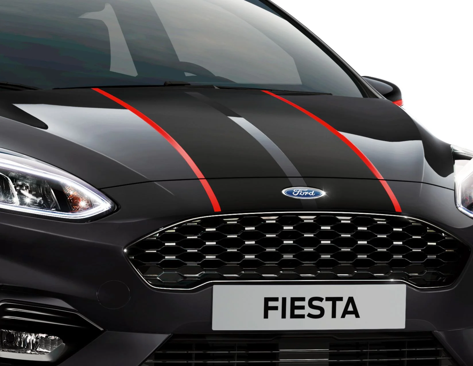 Original Ford Fiesta desde 07/2017 Bandas deportivas para el capó - Image 3