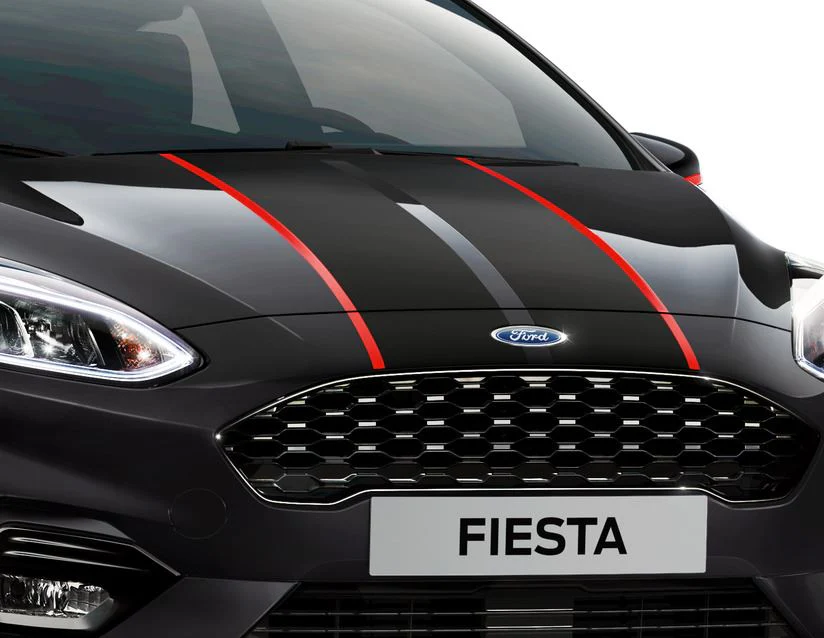 Original Ford Fiesta desde 07/2017 Bandas deportivas para el capó - Image 4