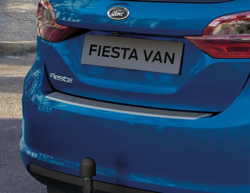 Original Ford Fiesta/Fiesta Van Lámina protectora de paragolpes trasero placa delineada - Image 8