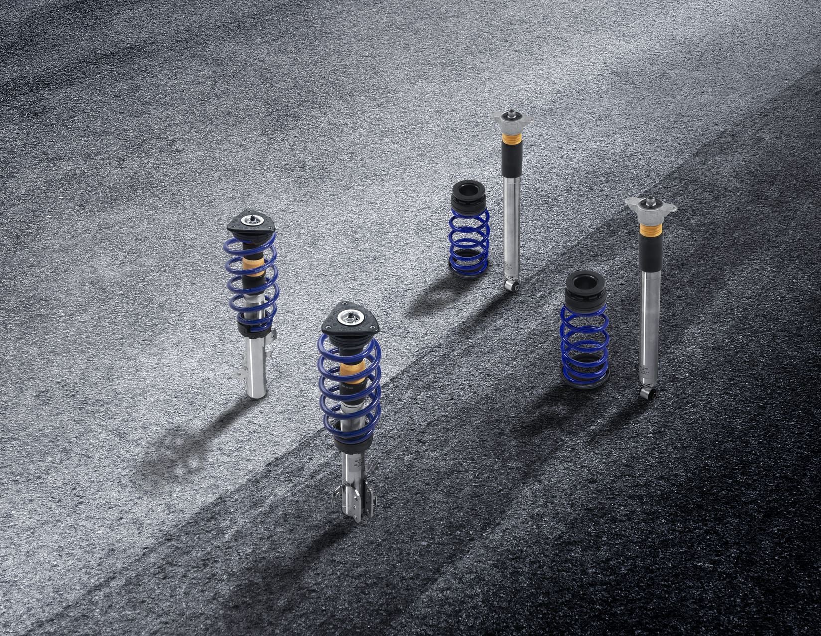Original Ford Focus® Kit de suspensión coilover acero inoxidable con muelles con revestimiento de polvo en color azul ultramarino. - Image 2