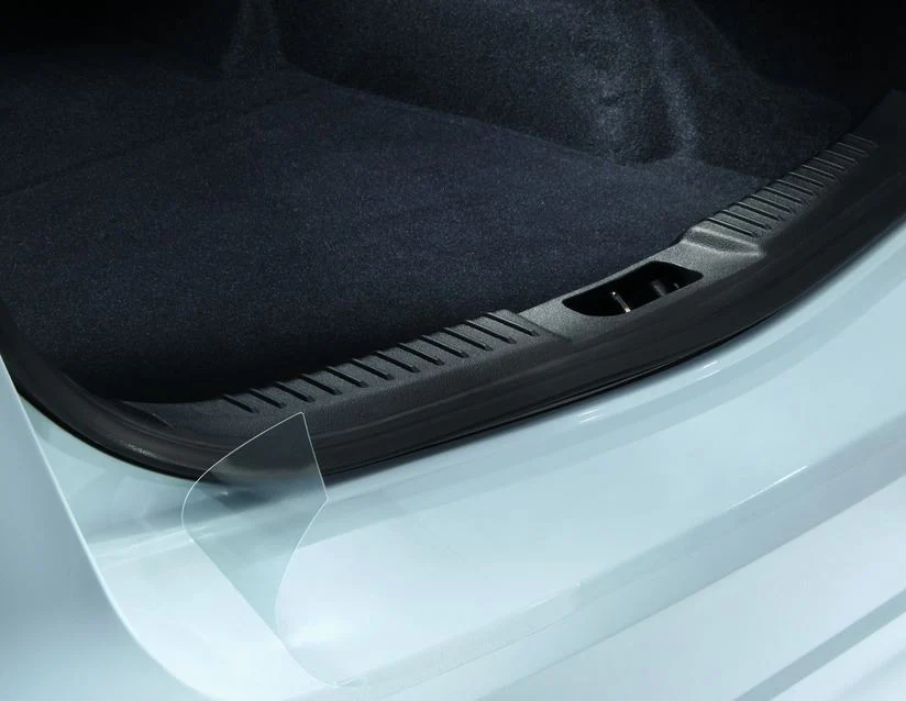 Original Ford Focus Electric Lámina protectora de paragolpes trasero lámina transparente. - Image 2