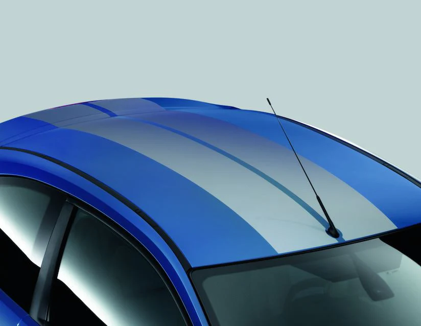 Original Ford Focus Kit de bandas para techo GT en color azul Performance. - Image 2