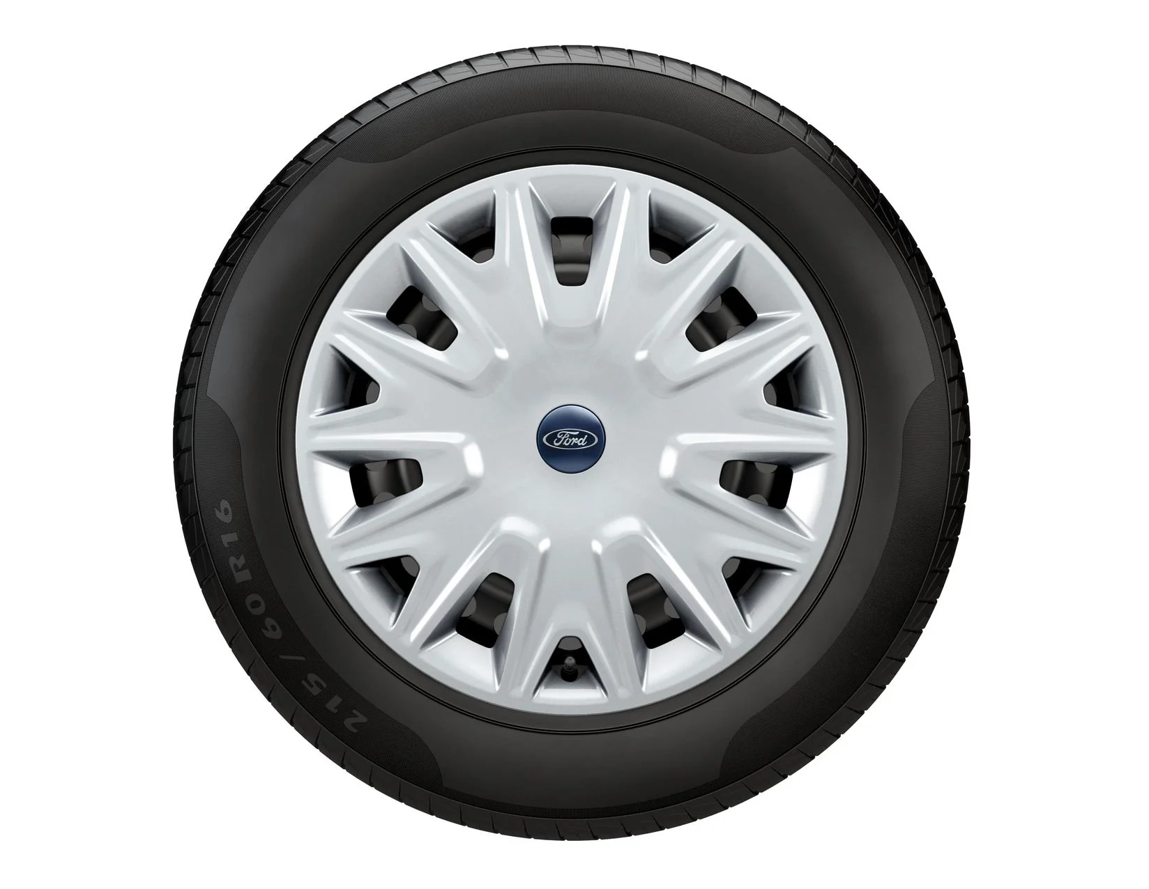 Original Ford Mondeo Mk5 2014+ Tapacubos de rueda de 16" plateado x1 1803886 - Image 3