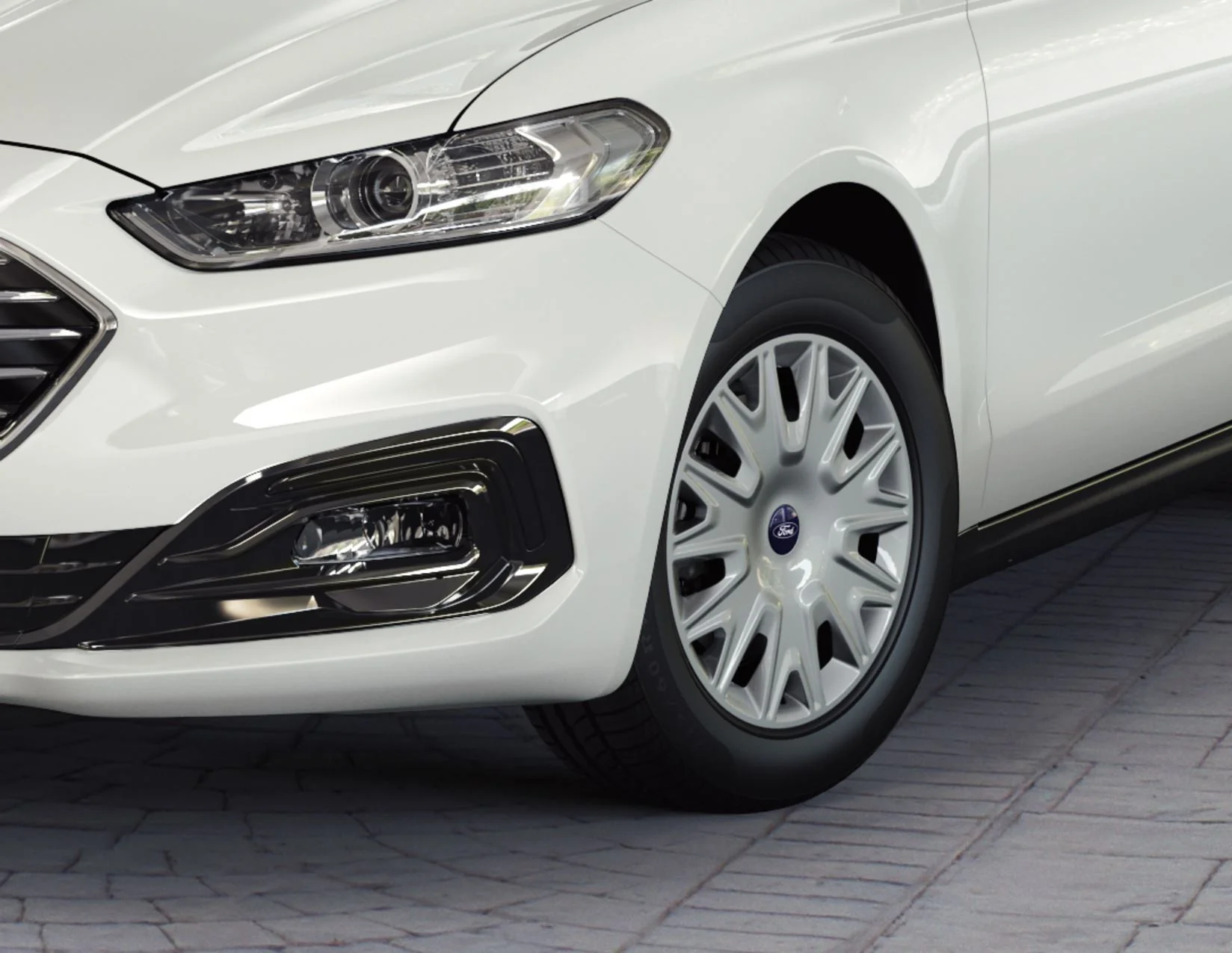 Original Ford Mondeo Mk5 2014+ Tapacubos de rueda de 16" plateado x1 1803886 - Image 4