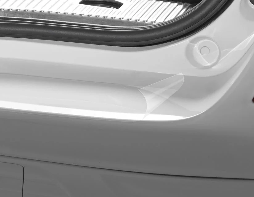 Original Ford Mondeo Lámina protectora de paragolpes trasero lámina transparente. - Image 2
