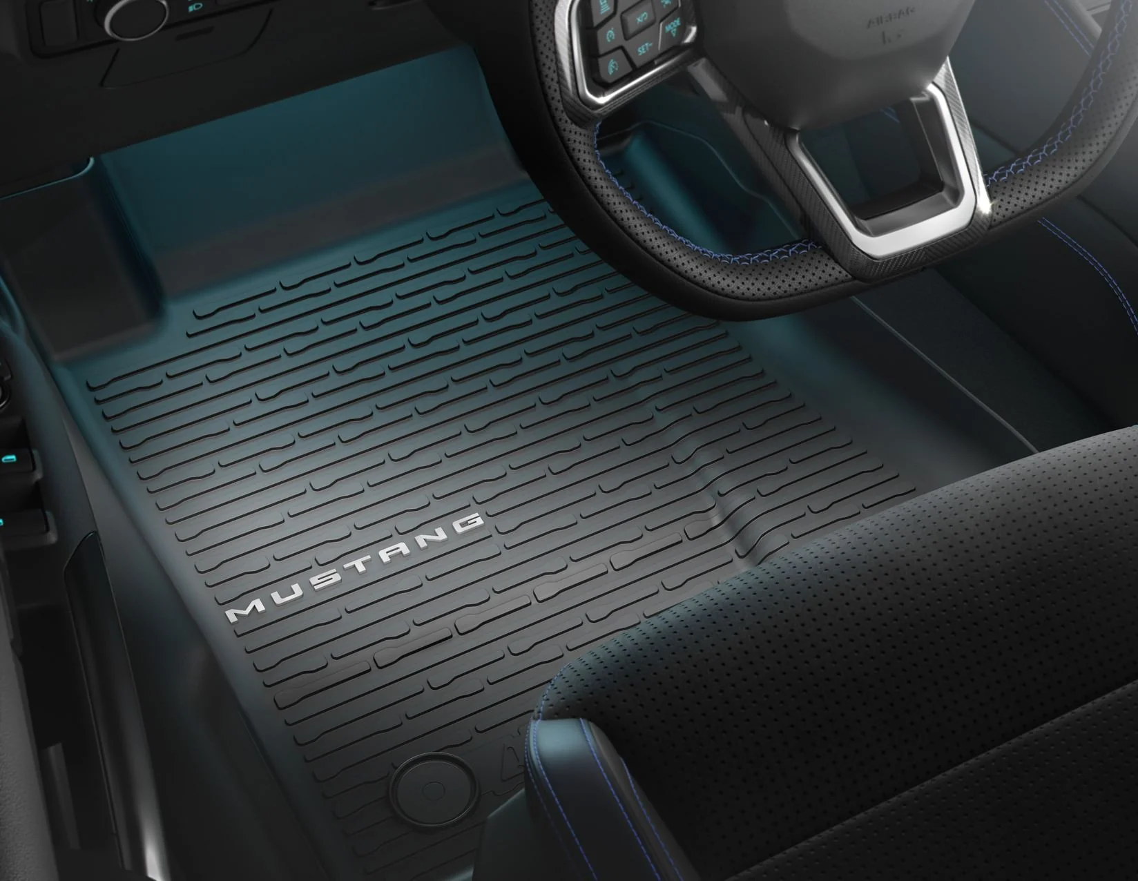 Original Ford Mustang desde 10/2023 Alfombrillas de goma delantera y trasera - Image 3