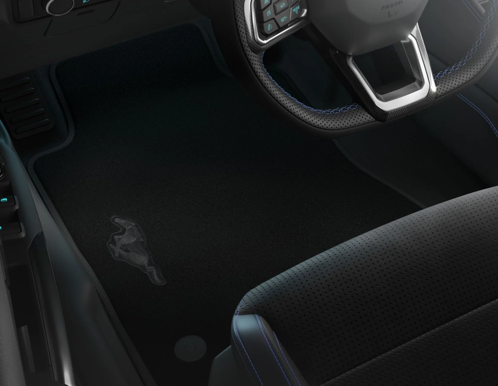 Original Ford Mustang desde 10/2023 Alfombrillas de terciopelo delanteras
