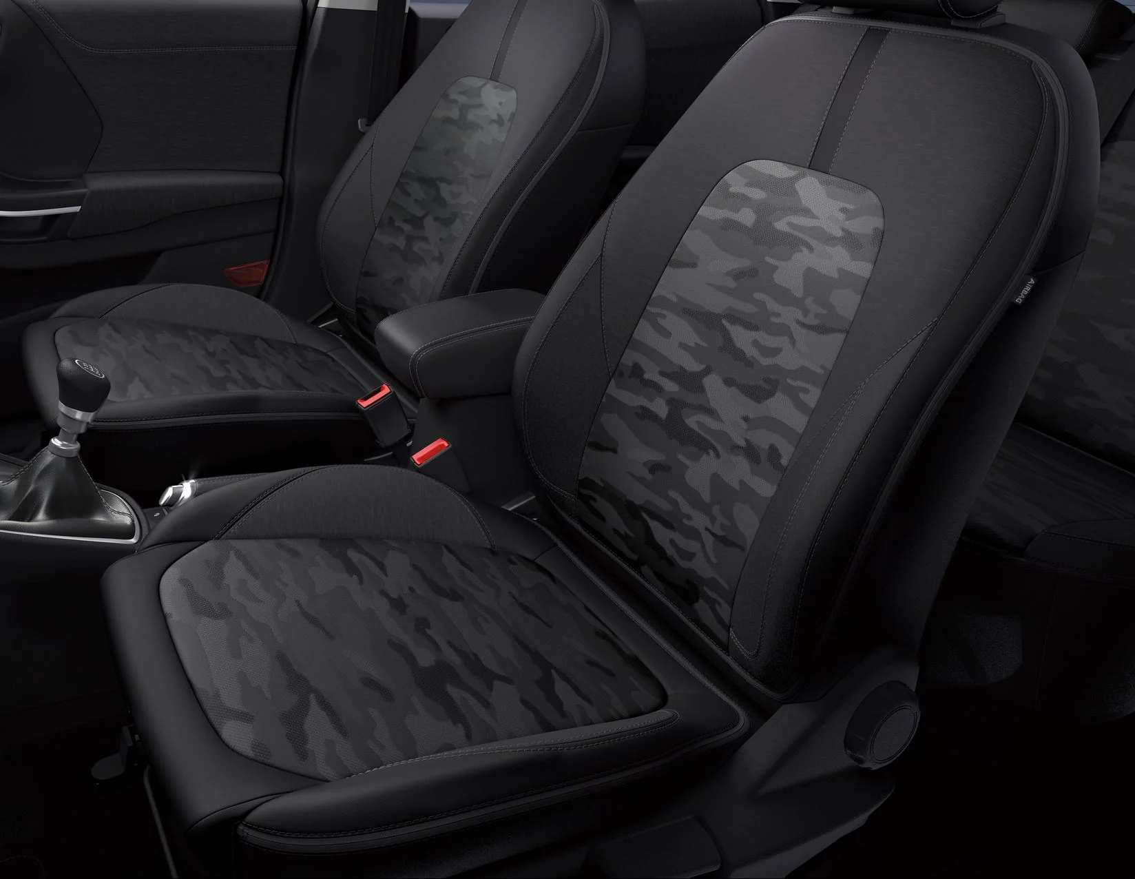 Original Ford Puma desde 10/2019 Fundas de asiento con cremallera Camouflage.