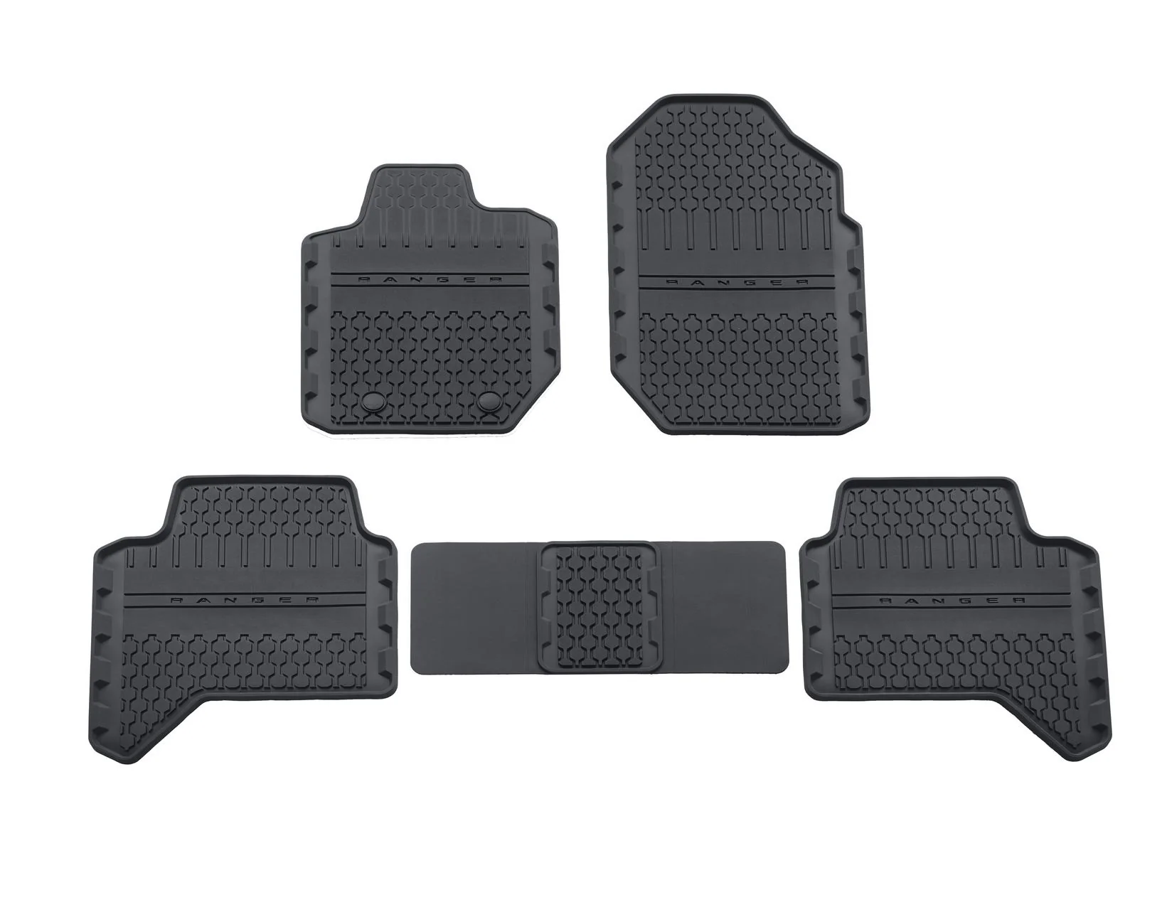 Original Ford Ranger 01/2012-06/2022 Alfombrillas de goma delanteras y traseras