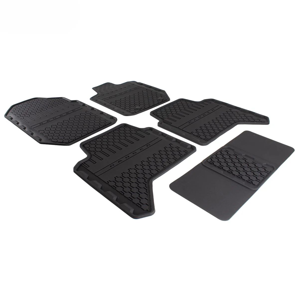 Original Ford Ranger 01/2012-06/2022 Alfombrillas de goma delanteras y traseras - Image 11