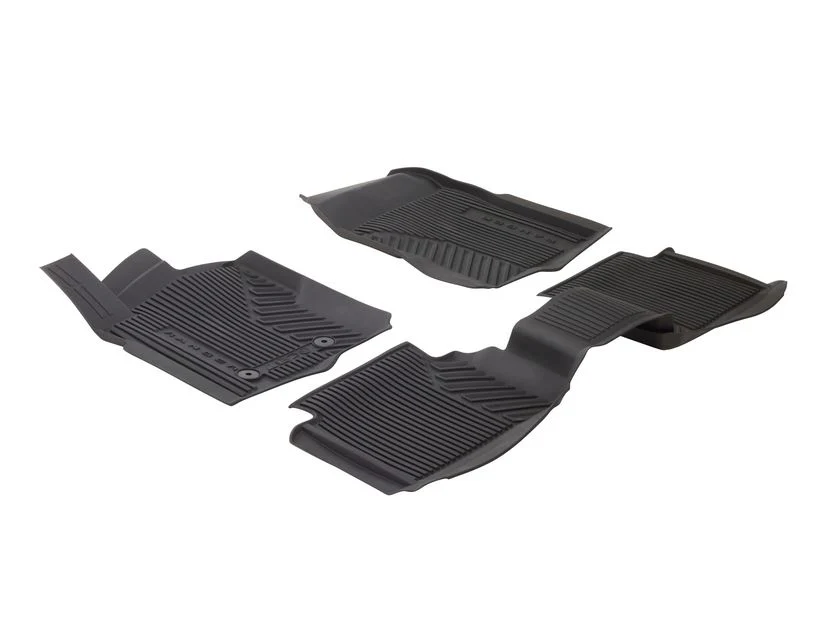 Kit de alfombrillas de goma delanteras y traseras Ranger automática 2022+ negro excepto Raptor y Platinum - Image 2
