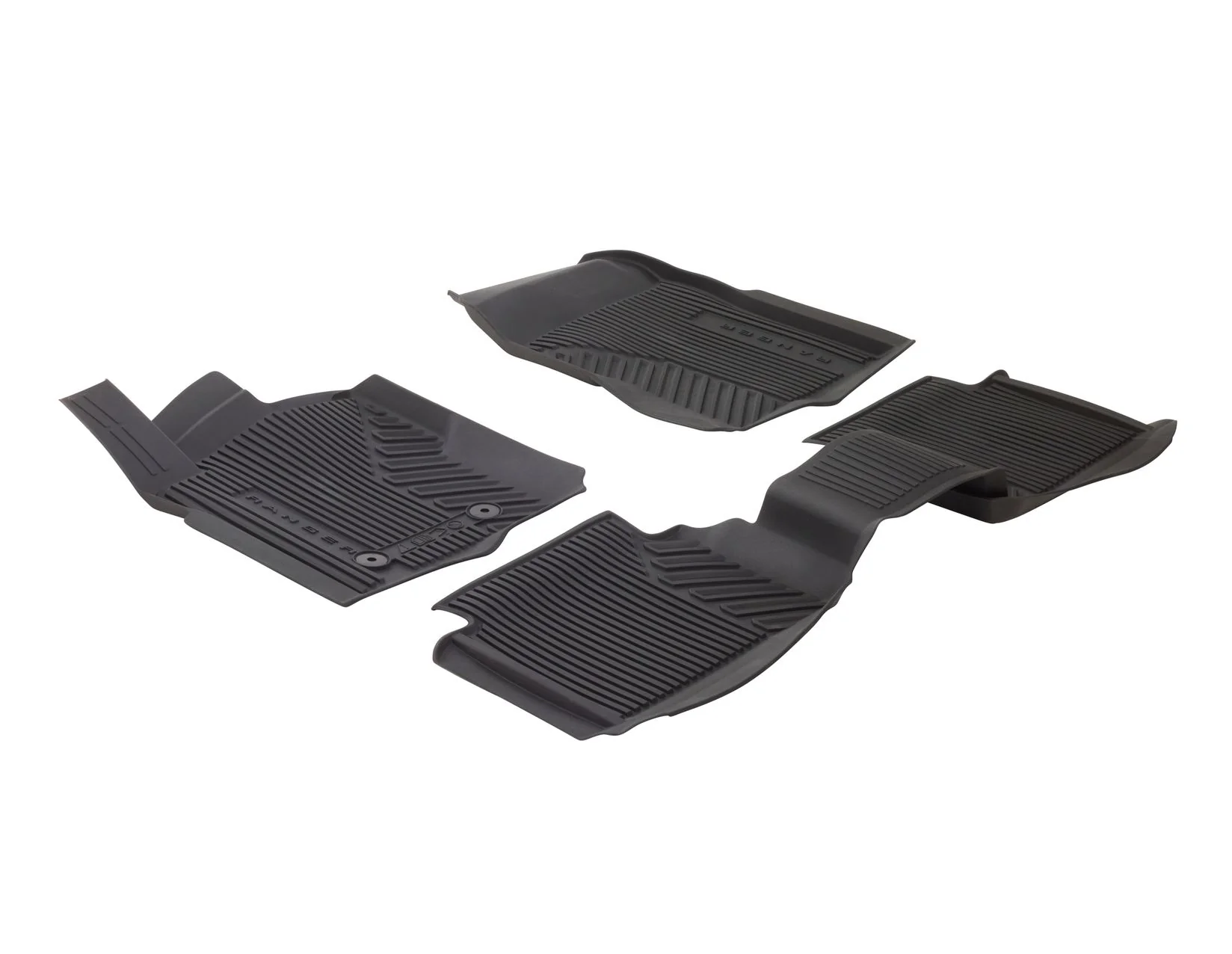 Kit de alfombrillas de goma delanteras y traseras Ranger automática 2022+ negro excepto Raptor y Platinum - Image 3