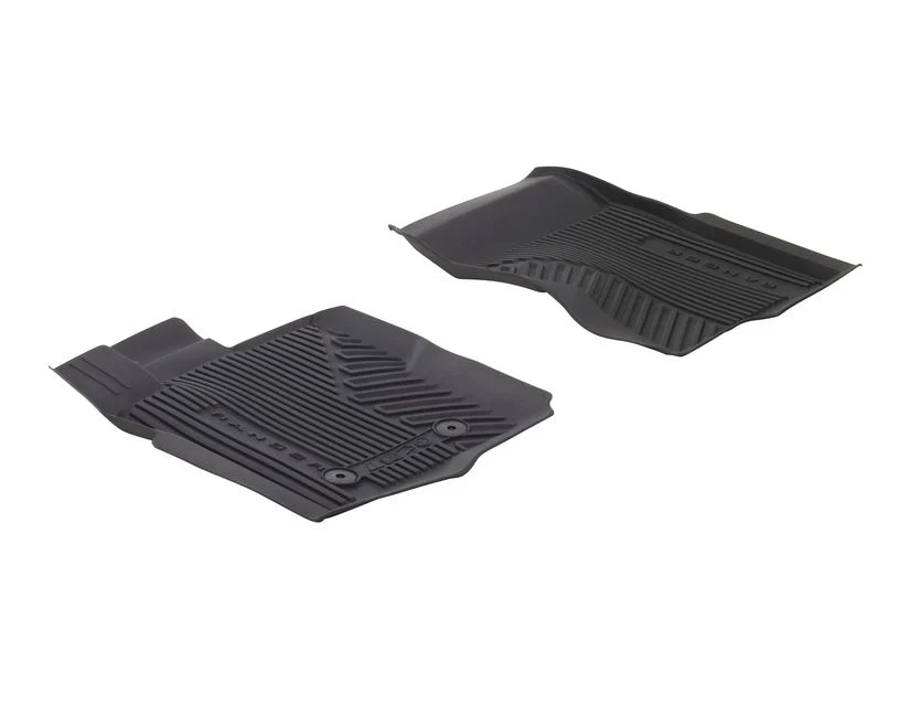 Kit de alfombrillas de goma delanteras y traseras Ranger manual 2022+ negro excepto Raptor y Platinum - Image 12