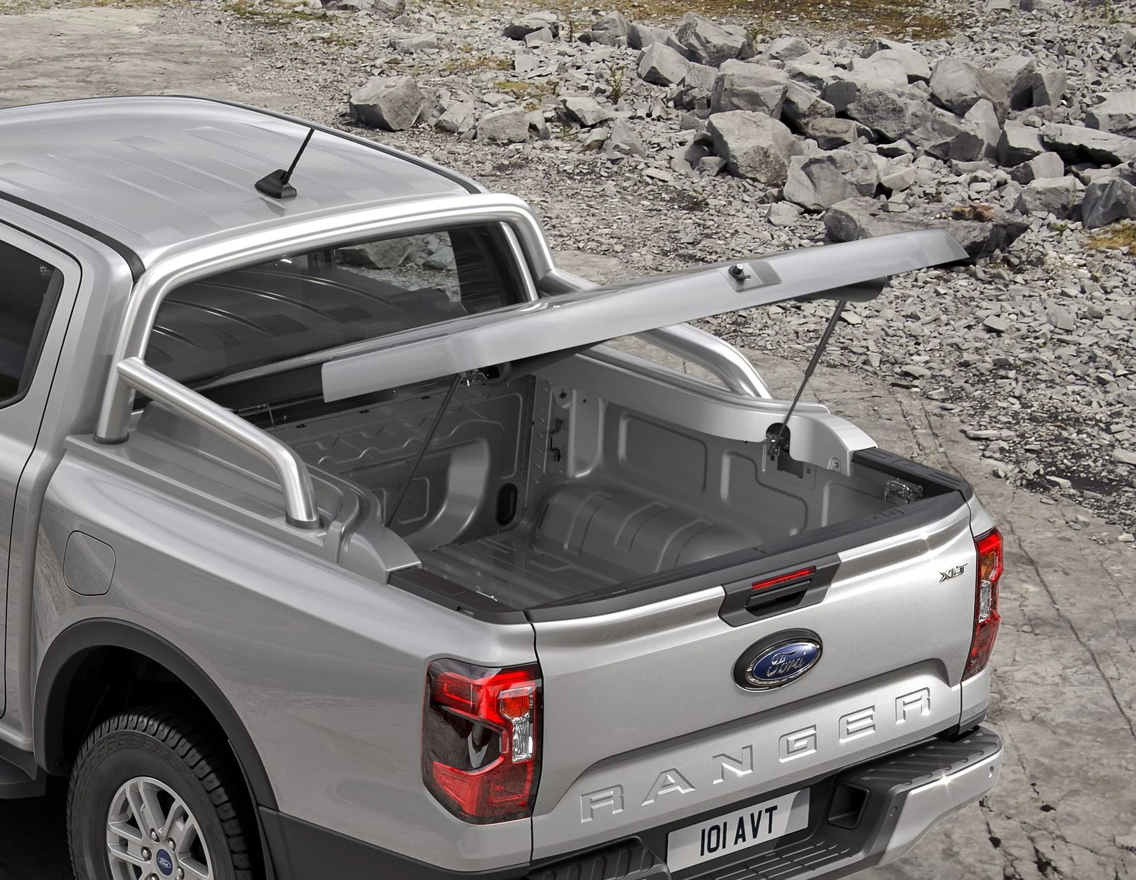 Original Ford Ranger desde 06/2022 Funda de maletero rígida Moondust Silver - Image 3