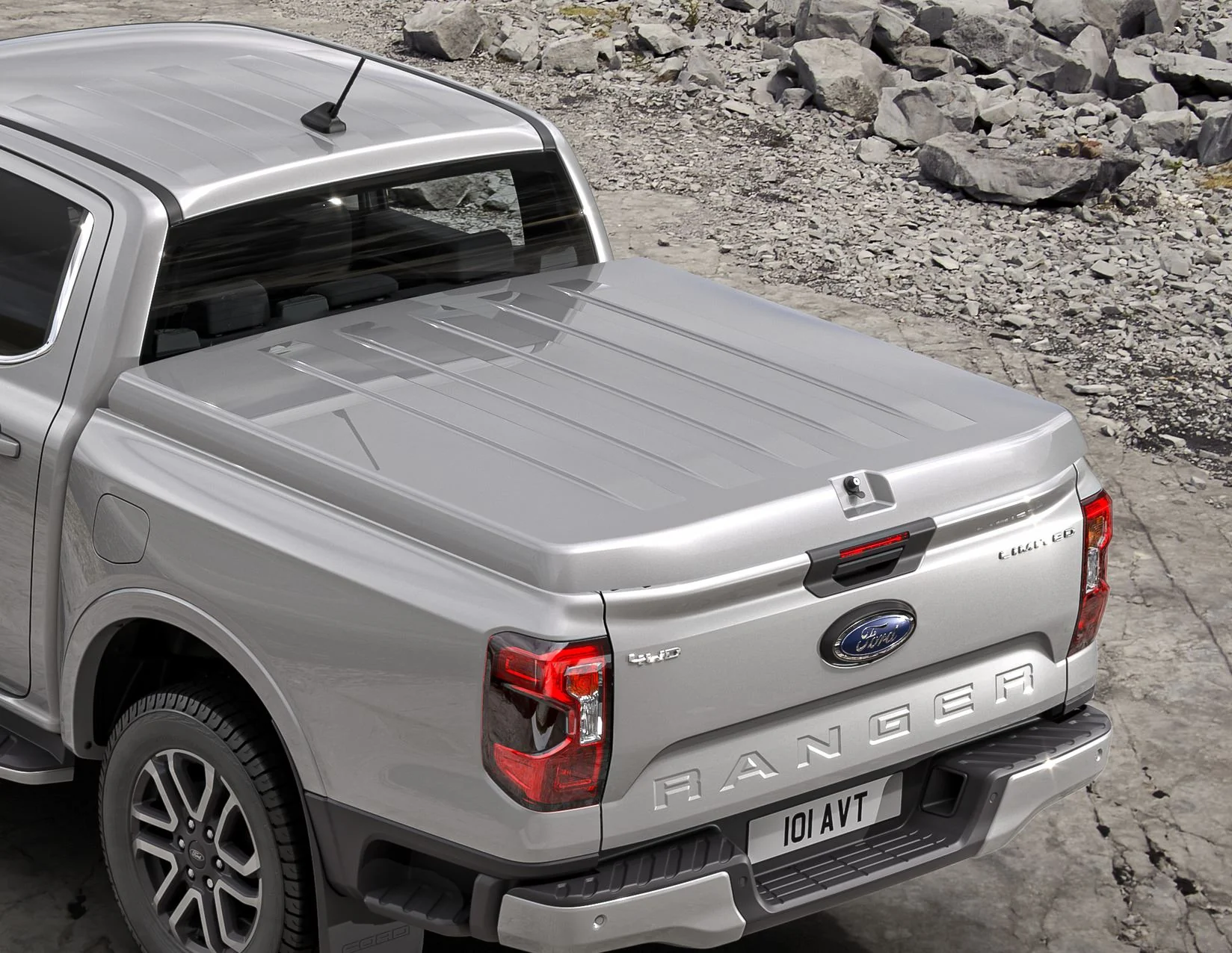 Original Ford Ranger desde 06/2022 Funda de maletero rígida Moondust Silver