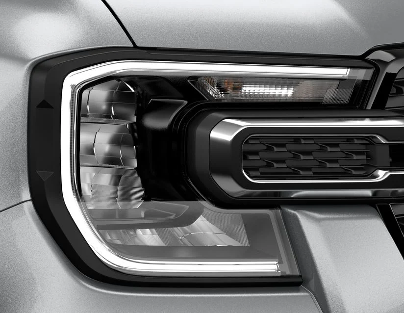 Original Ford Ranger Juego de cubiertas para faros con contorno en color negro mate. - Image 2