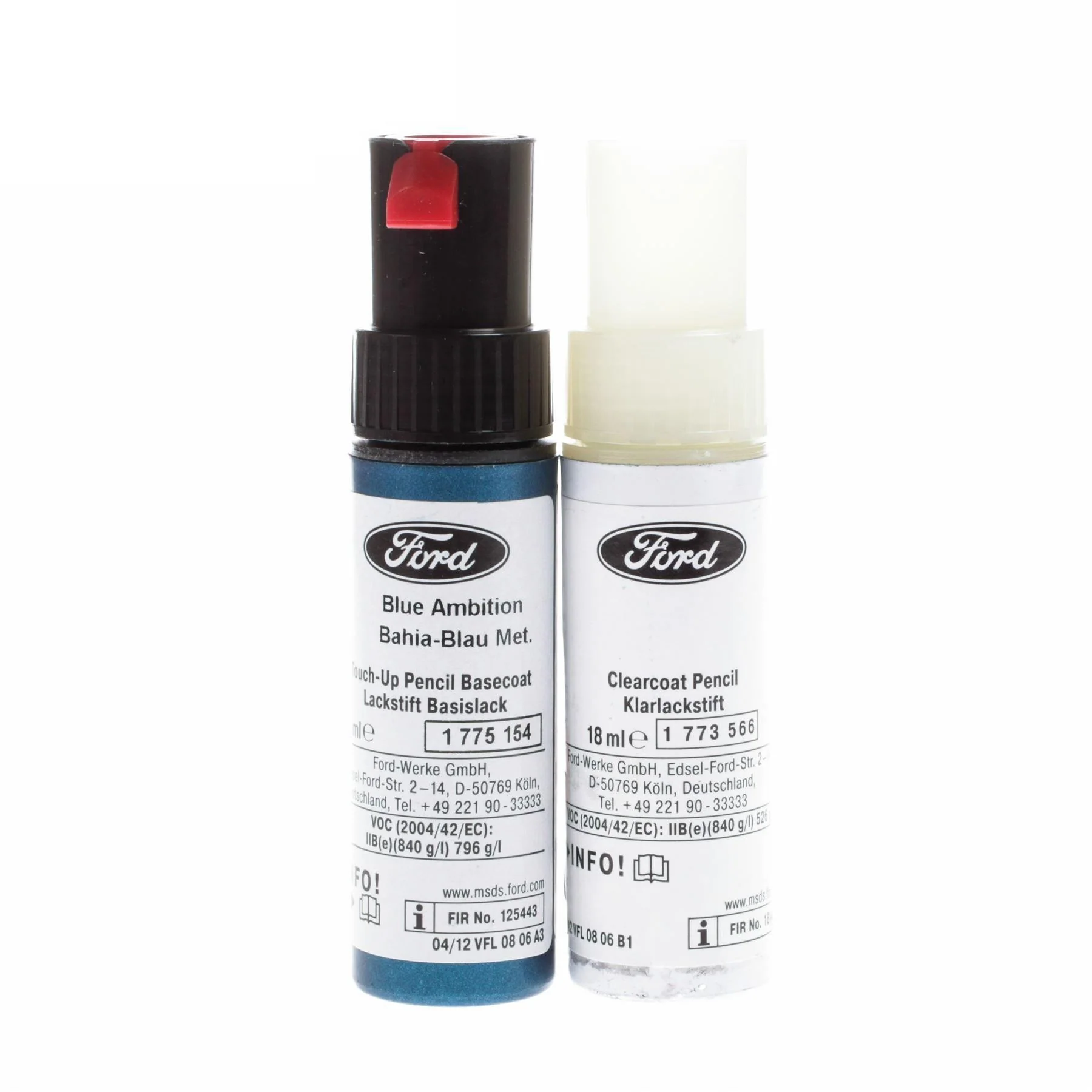Original Ford Rotuladores Quita Arañazos 9ml in Azul Bahía Met. 2589926 (código de color: 5CVEWWA)