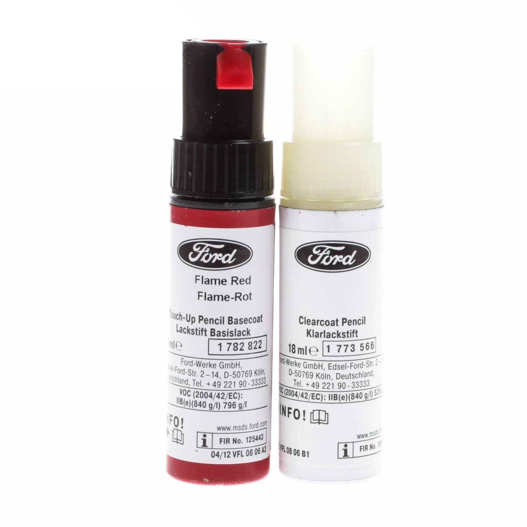 Original Ford Rotuladores Quita Arañazos 9ml in Rojo Llama 2858097 (código de color: DR4AWWA)
