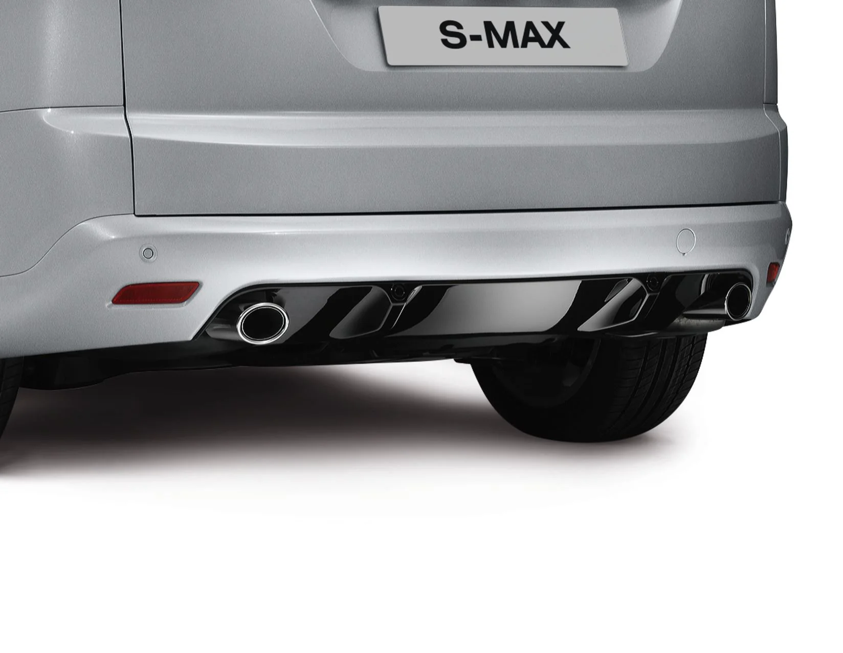 Original Ford S-MAX 03/2010-04/2015 Paragolpes trasero con difusor integrado. - Image 3