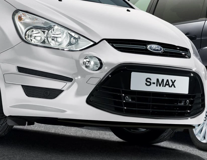 Original Ford S-MAX Protector de bajos del paragolpes delantero en color negro. - Image 2