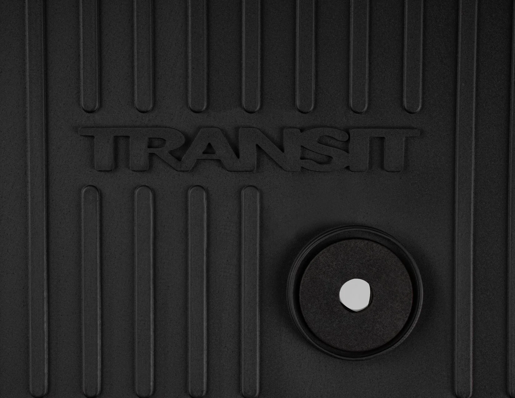 Original Ford Transit Tourneo Custom 2018+ Alfombrilla de goma para el piso trasero fila 2 2209394 - Image 3