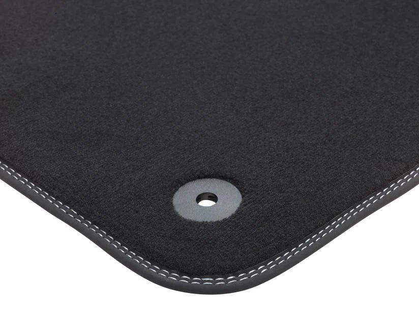 Original Ford Transit/Tourneo Custom 2012+ Alfombrillas de felpa para el frente en negro 2426503 - Image 7