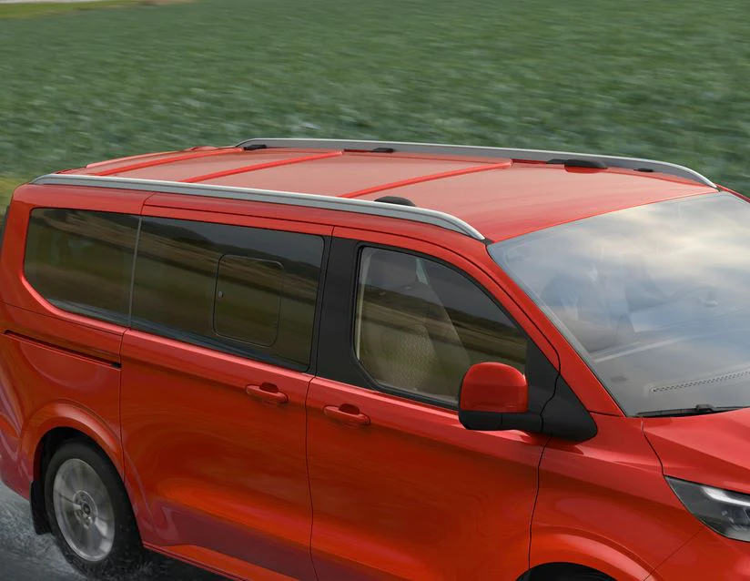 Original Ford Tourneo/Transit Custom Barras longitudinales portaequipajes para techo Zirkon - Image 2