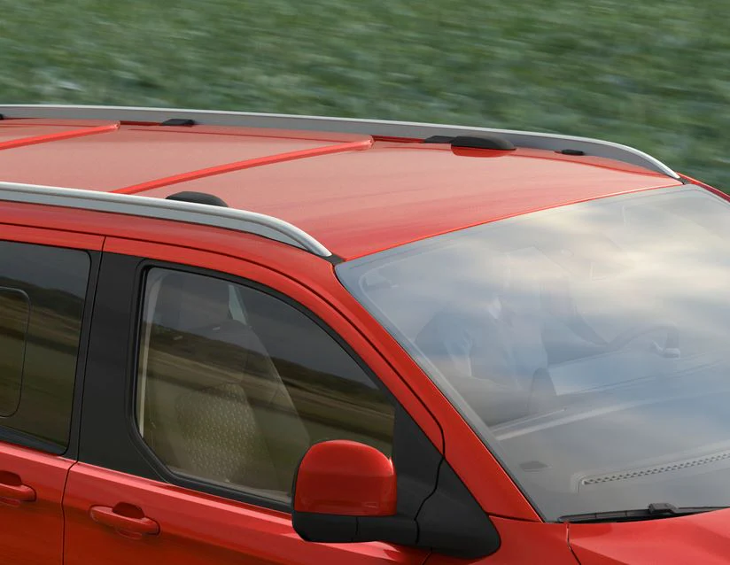 Original Ford Tourneo/Transit Custom Barras longitudinales portaequipajes para techo Zirkon - Image 7
