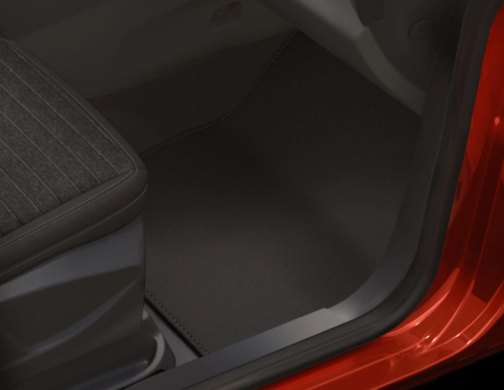 Original Ford Juego de alfombra de piso delantera Velour negro AMDT1BK130B18BB35B8 1930270