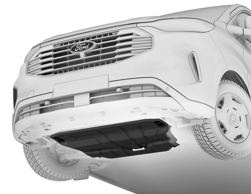 Original Ford Transit/Tourneo Custom Protector de bajos para motor,acero - Image 6