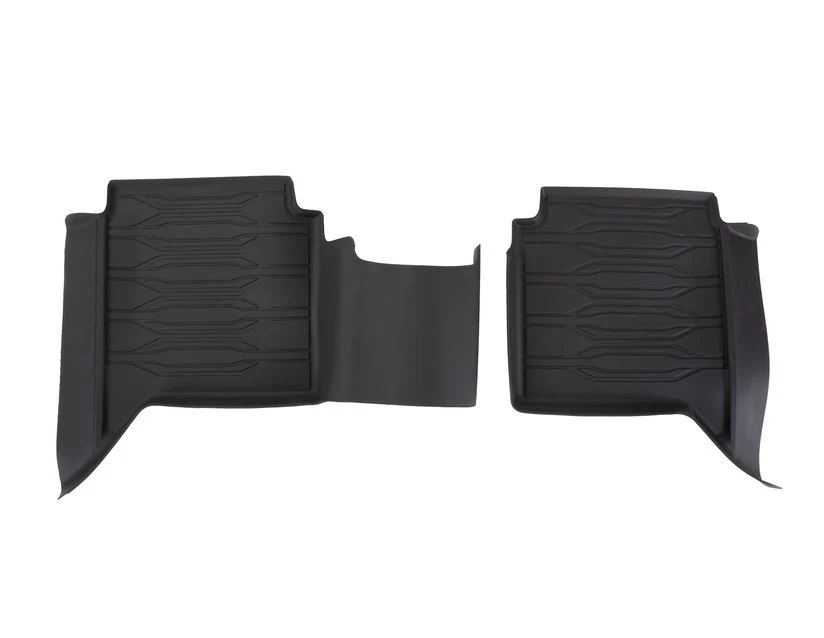 Ranger Alfombrillas de goma delanteras y traseras, en color negro, estilo bandeja con bordes elevados. - Image 12