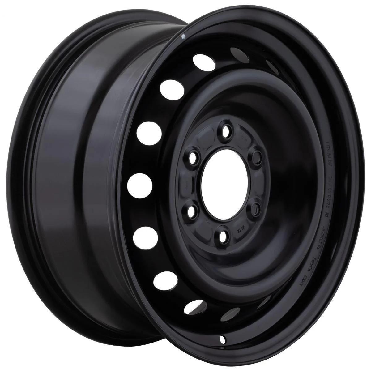 Rueda de repuesto de acero negra de 17" con 6 pernos original para Ford Ranger 2011- 1737244 - Image 2