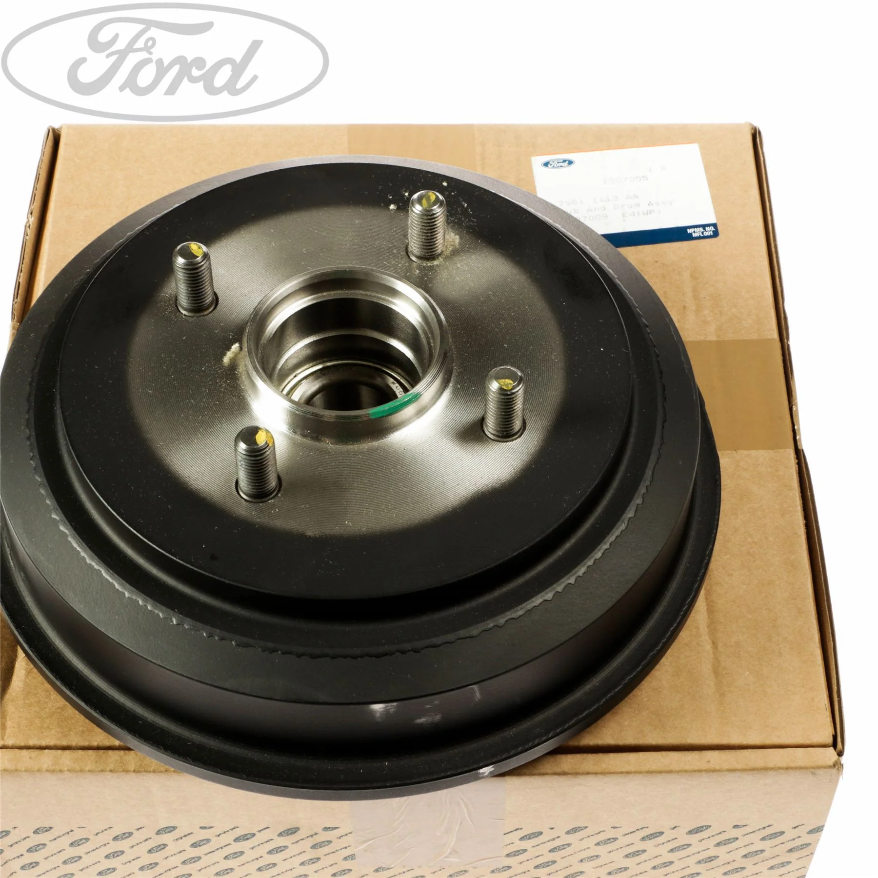 Tambor de freno trasero y buje de rueda de 203 mm (UNIDAD) original para Ford Fusion Fiesta V 1507055 - Image 5