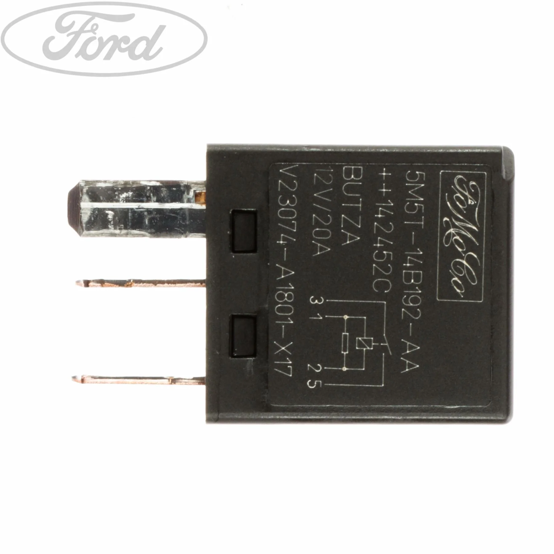 Terminal microrelé de 20 amperios y 4 contactos planos del sistema eléctrico original Ford 1425751 - Image 3