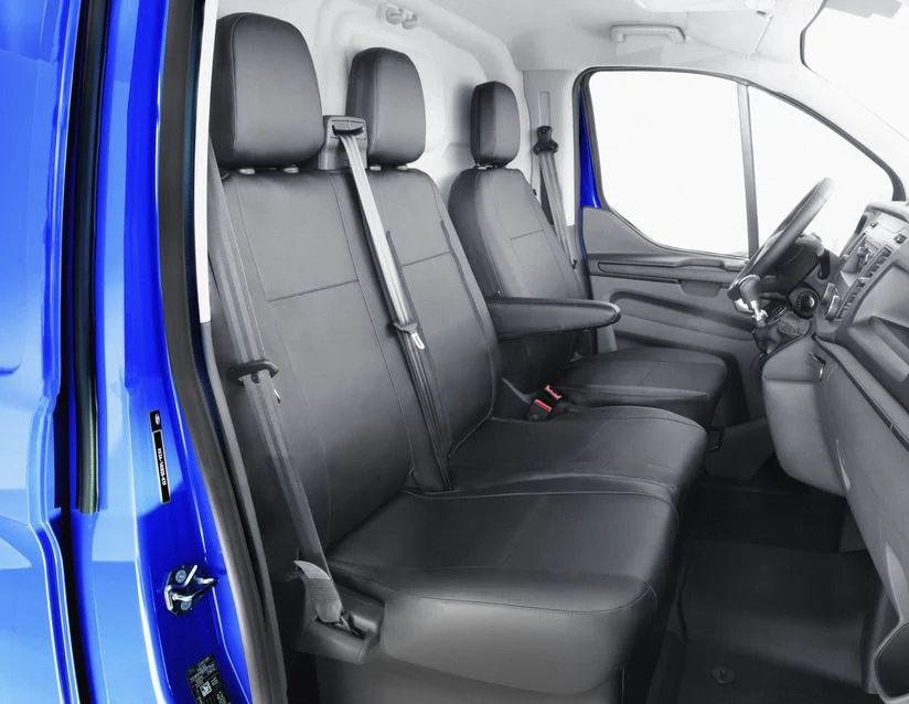 Tourneo Custom & Transit Custom ACTIVline* Funda de asiento premium, para asiento de pasajero doble, piel sintética en color negro - Image 2