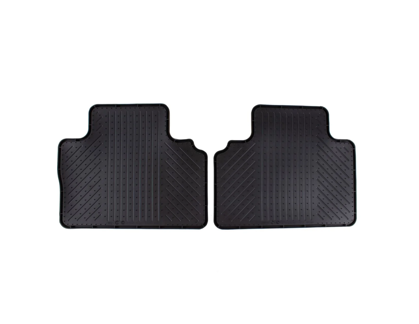 Transit Courier & Tourneo Courier Alfombrillas de goma traseras, en color negro. - Image 5
