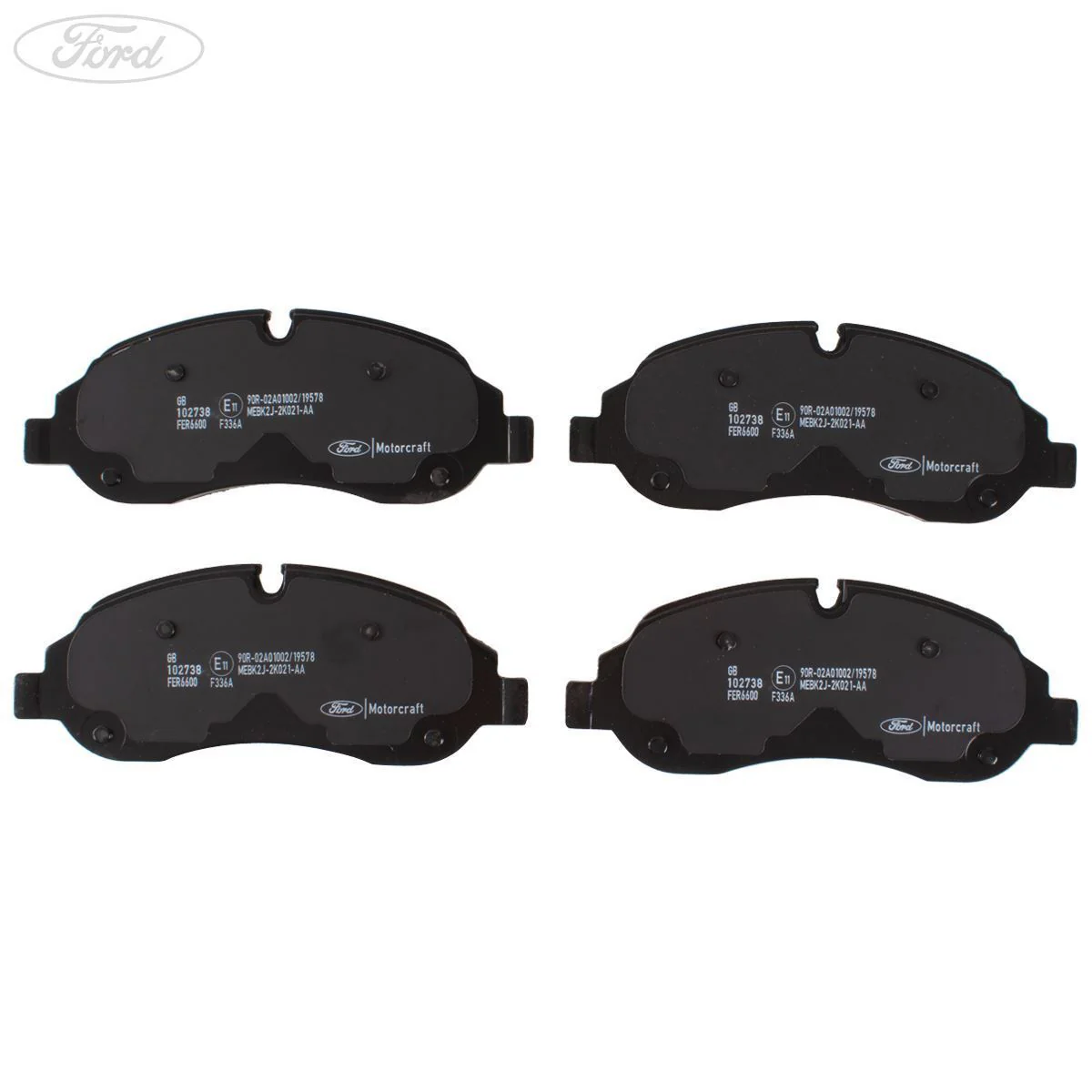 Ford Transit Custom Kit Forro Freno Delantero Motorcraft Negro 2600764 - Image 12