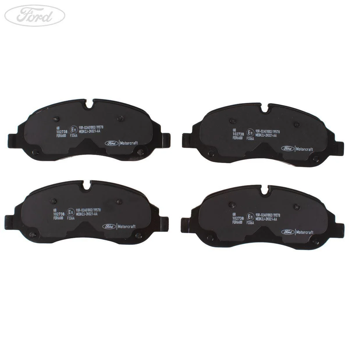 Ford Transit Custom Kit Forro Freno Delantero Motorcraft Negro 2600764 - Image 3